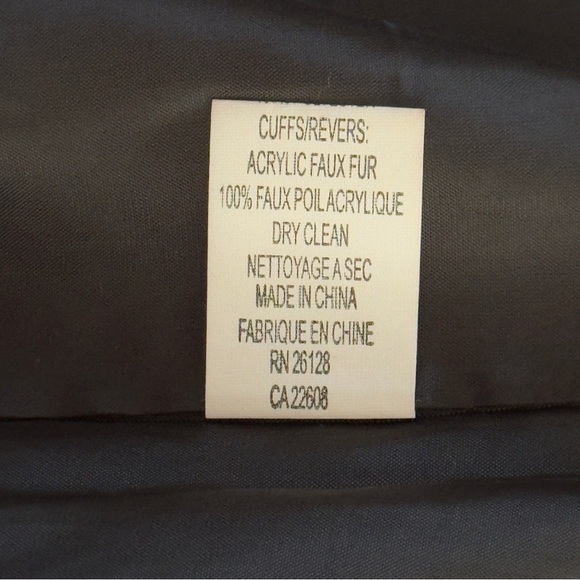 Vintage Y2K Echo Brown Wool Blend Plaid Overcoat Faux Fur Cuffs Wrap‎ Jacket M/L - Picture 14 of 15